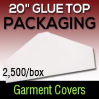 20" Glue top garment cover